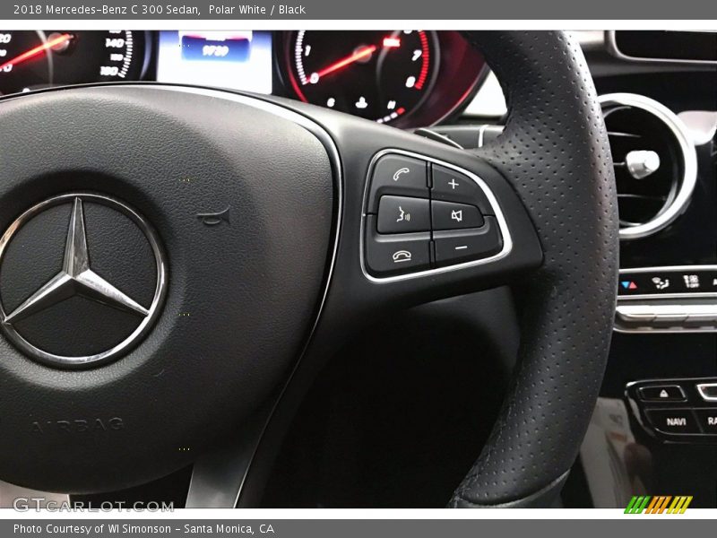Polar White / Black 2018 Mercedes-Benz C 300 Sedan