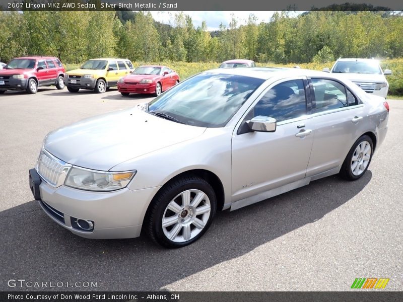 Silver Birch Metallic / Sand 2007 Lincoln MKZ AWD Sedan