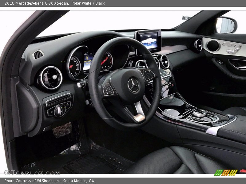 Polar White / Black 2018 Mercedes-Benz C 300 Sedan