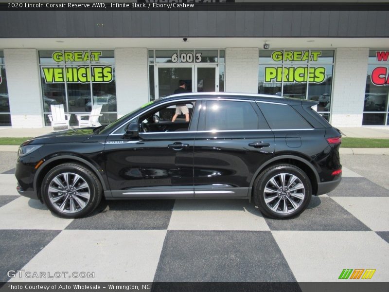 Infinite Black / Ebony/Cashew 2020 Lincoln Corsair Reserve AWD