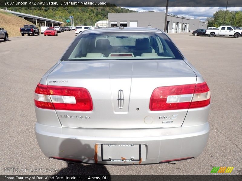 Silver Birch Metallic / Sand 2007 Lincoln MKZ AWD Sedan