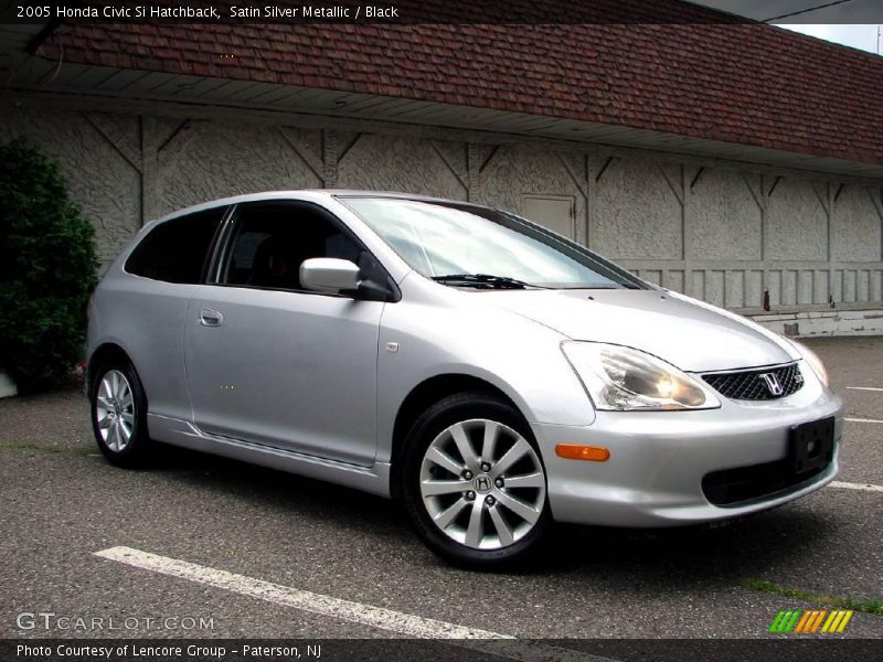 Satin Silver Metallic / Black 2005 Honda Civic Si Hatchback