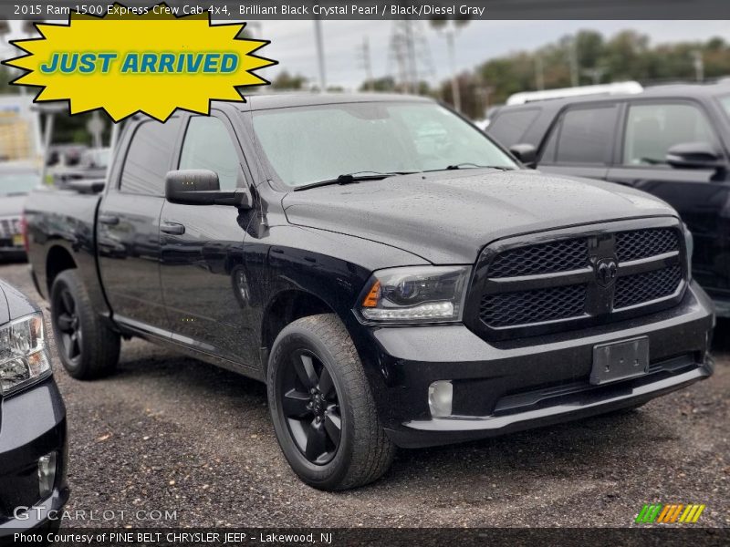 Brilliant Black Crystal Pearl / Black/Diesel Gray 2015 Ram 1500 Express Crew Cab 4x4