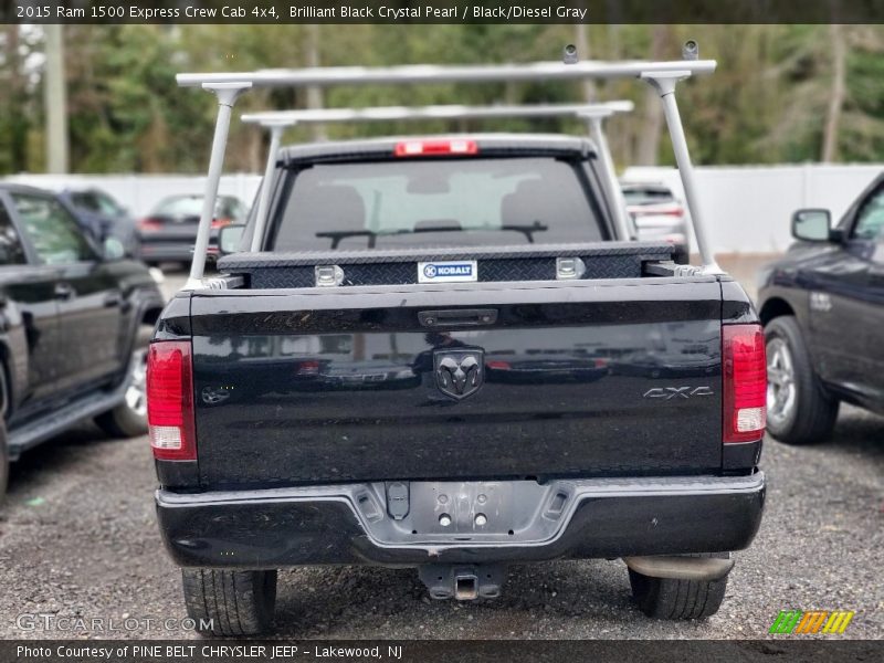 Brilliant Black Crystal Pearl / Black/Diesel Gray 2015 Ram 1500 Express Crew Cab 4x4