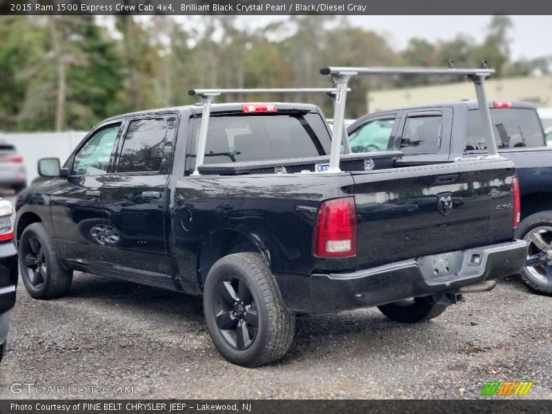 Brilliant Black Crystal Pearl / Black/Diesel Gray 2015 Ram 1500 Express Crew Cab 4x4