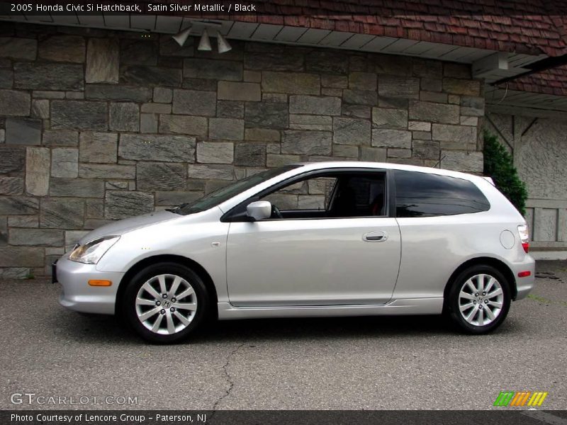 Satin Silver Metallic / Black 2005 Honda Civic Si Hatchback