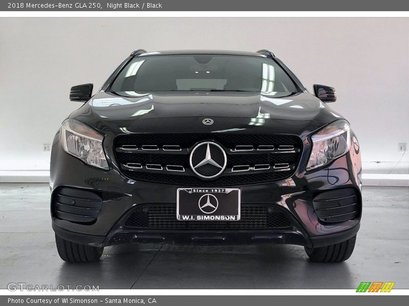 Night Black / Black 2018 Mercedes-Benz GLA 250