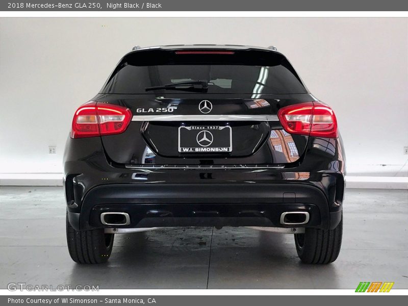 Night Black / Black 2018 Mercedes-Benz GLA 250