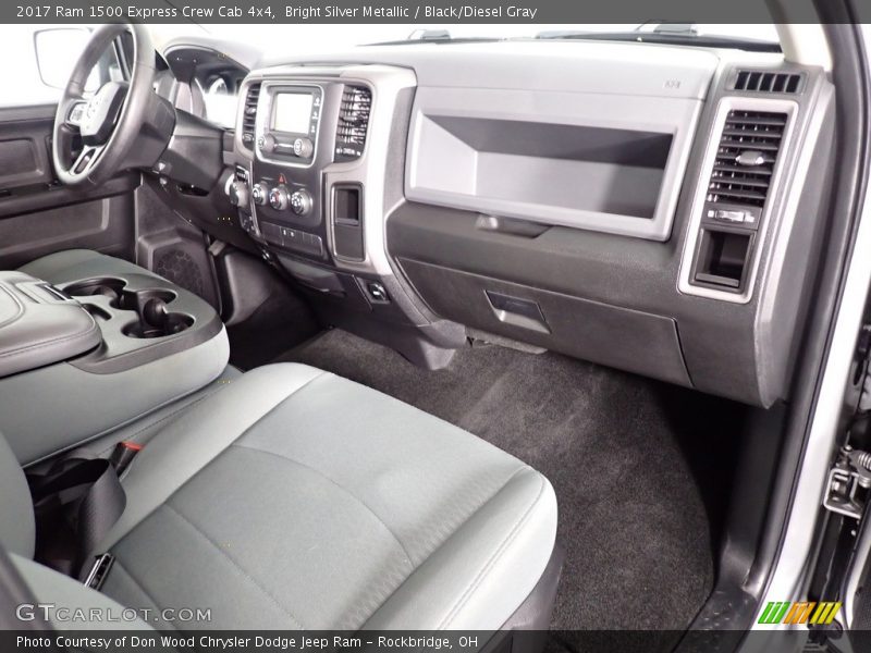 Bright Silver Metallic / Black/Diesel Gray 2017 Ram 1500 Express Crew Cab 4x4
