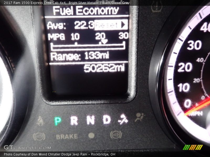 Bright Silver Metallic / Black/Diesel Gray 2017 Ram 1500 Express Crew Cab 4x4