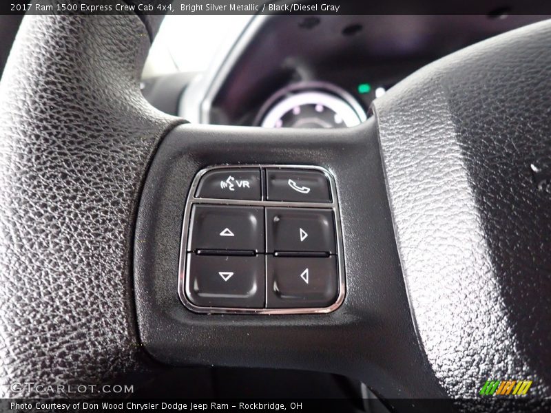 Bright Silver Metallic / Black/Diesel Gray 2017 Ram 1500 Express Crew Cab 4x4