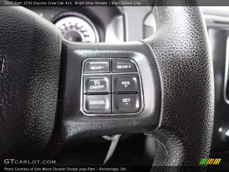 Bright Silver Metallic / Black/Diesel Gray 2017 Ram 1500 Express Crew Cab 4x4