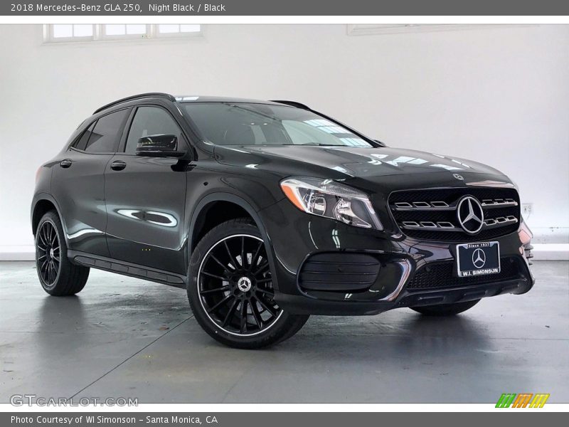 Night Black / Black 2018 Mercedes-Benz GLA 250