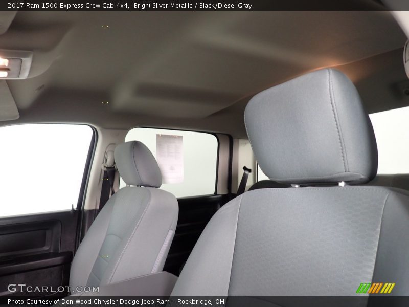Bright Silver Metallic / Black/Diesel Gray 2017 Ram 1500 Express Crew Cab 4x4
