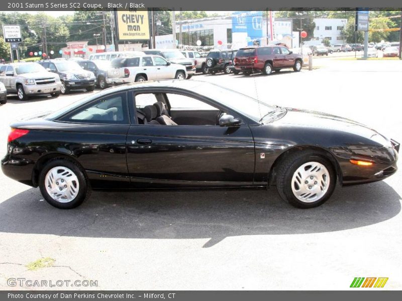 Black / Black 2001 Saturn S Series SC2 Coupe