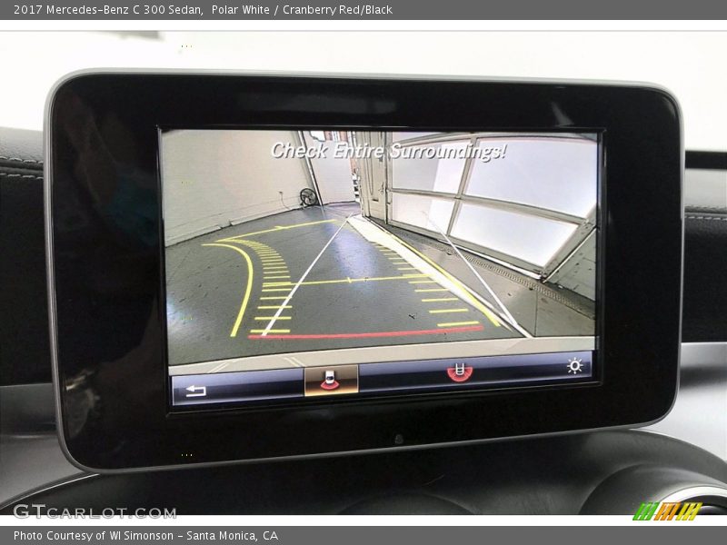 Polar White / Cranberry Red/Black 2017 Mercedes-Benz C 300 Sedan