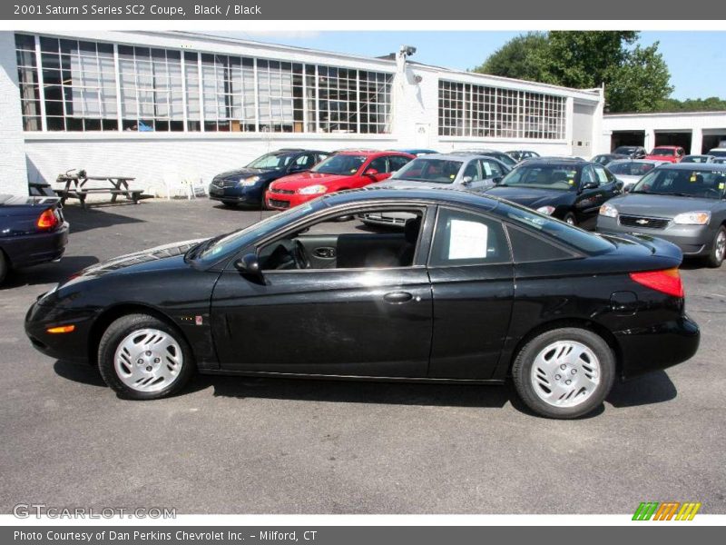 Black / Black 2001 Saturn S Series SC2 Coupe