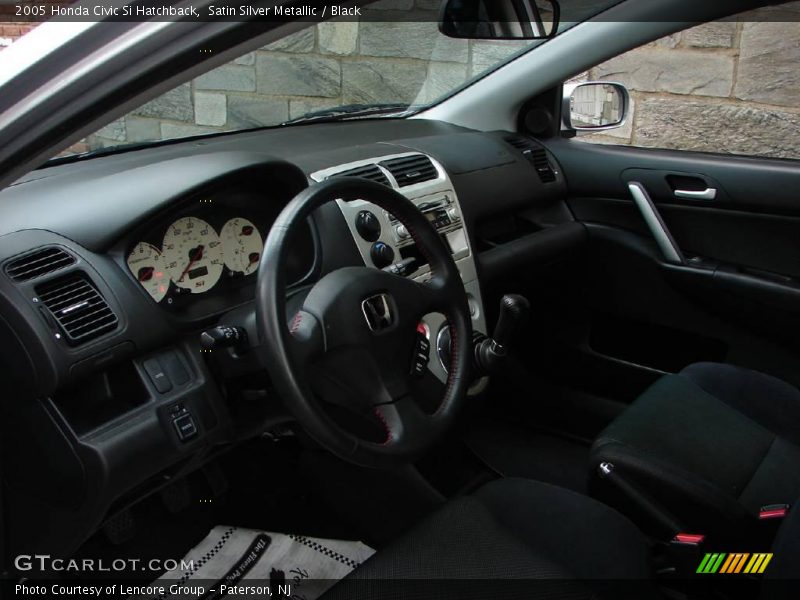 Satin Silver Metallic / Black 2005 Honda Civic Si Hatchback