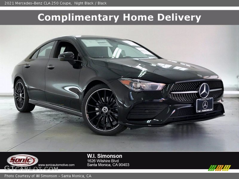 Night Black / Black 2021 Mercedes-Benz CLA 250 Coupe