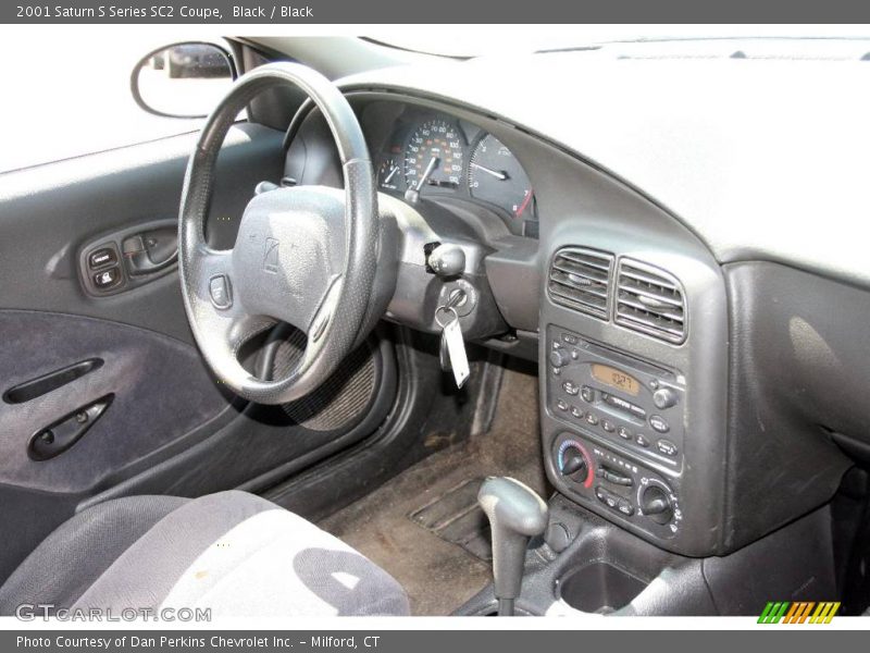 Black / Black 2001 Saturn S Series SC2 Coupe