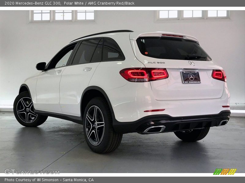 Polar White / AMG Cranberry Red/Black 2020 Mercedes-Benz GLC 300