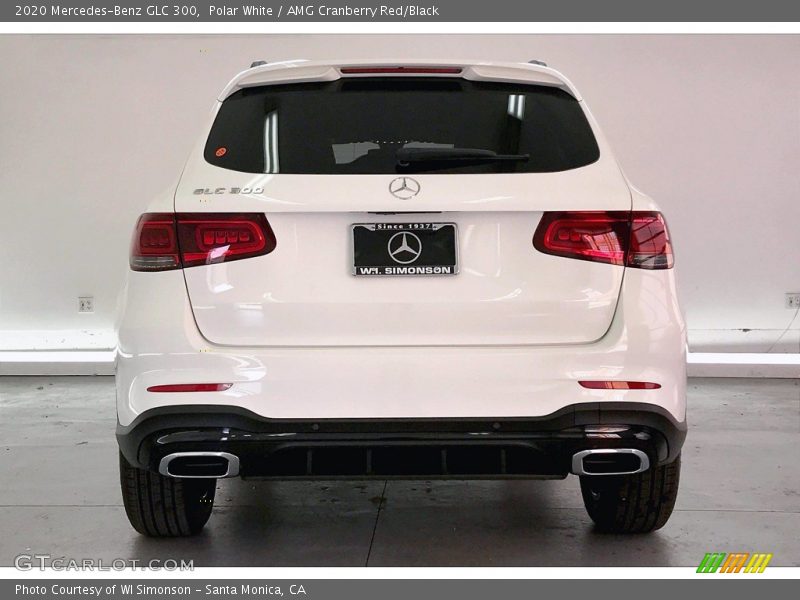 Polar White / AMG Cranberry Red/Black 2020 Mercedes-Benz GLC 300