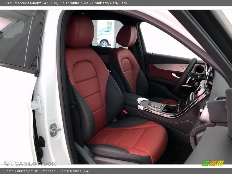 Polar White / AMG Cranberry Red/Black 2020 Mercedes-Benz GLC 300
