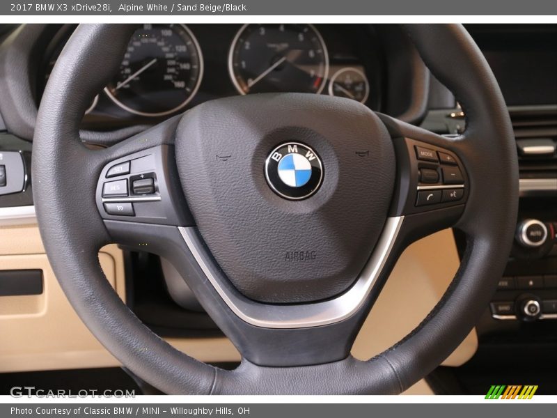 Alpine White / Sand Beige/Black 2017 BMW X3 xDrive28i