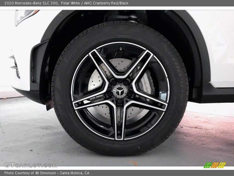 Polar White / AMG Cranberry Red/Black 2020 Mercedes-Benz GLC 300