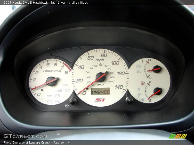 Satin Silver Metallic / Black 2005 Honda Civic Si Hatchback