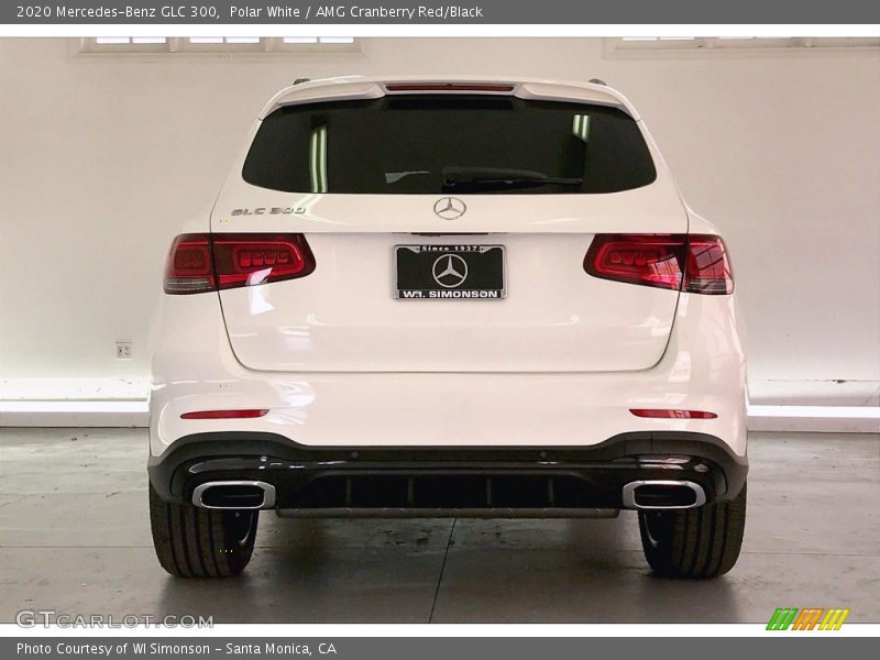 Polar White / AMG Cranberry Red/Black 2020 Mercedes-Benz GLC 300