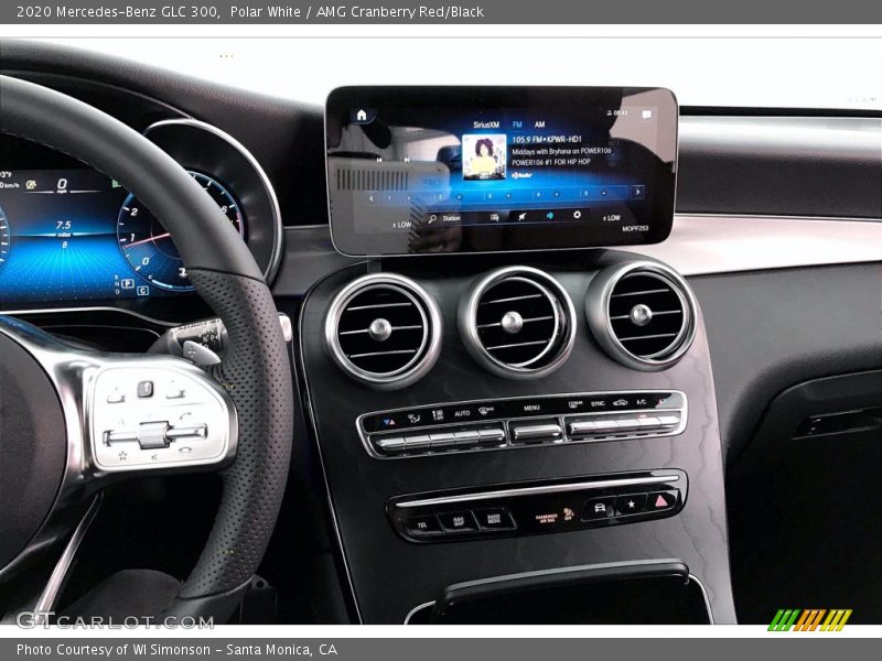 Polar White / AMG Cranberry Red/Black 2020 Mercedes-Benz GLC 300
