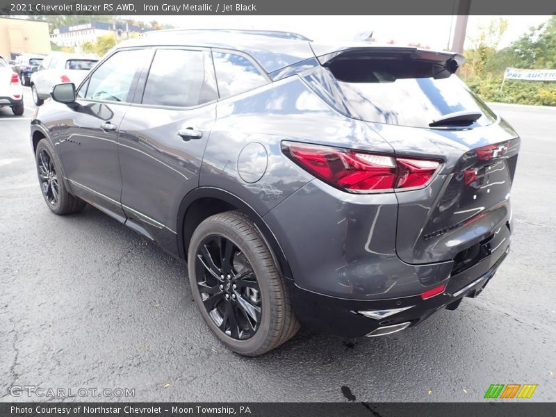Iron Gray Metallic / Jet Black 2021 Chevrolet Blazer RS AWD