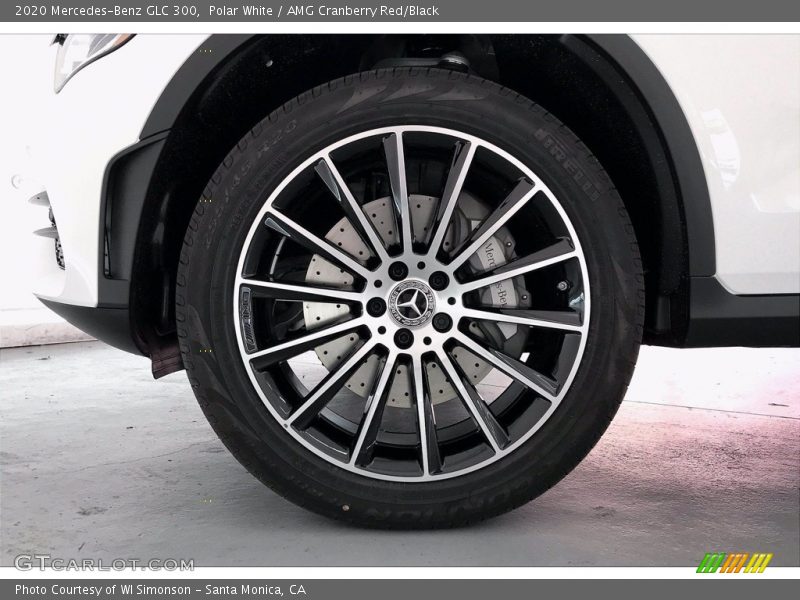 Polar White / AMG Cranberry Red/Black 2020 Mercedes-Benz GLC 300