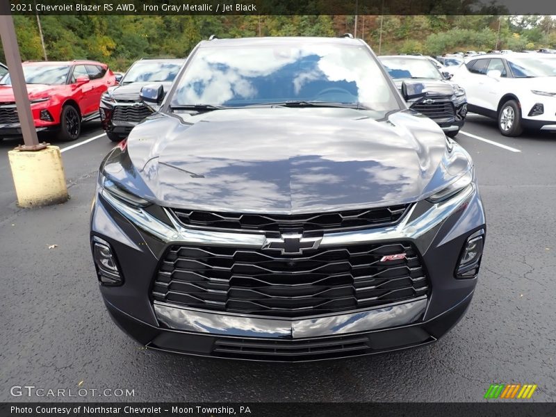 Iron Gray Metallic / Jet Black 2021 Chevrolet Blazer RS AWD