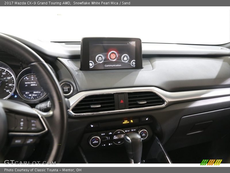Snowflake White Pearl Mica / Sand 2017 Mazda CX-9 Grand Touring AWD