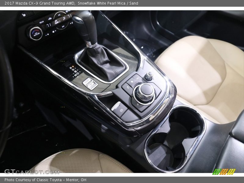 Snowflake White Pearl Mica / Sand 2017 Mazda CX-9 Grand Touring AWD