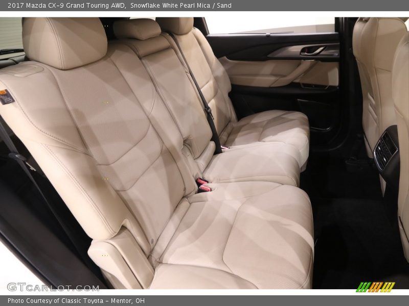 Snowflake White Pearl Mica / Sand 2017 Mazda CX-9 Grand Touring AWD