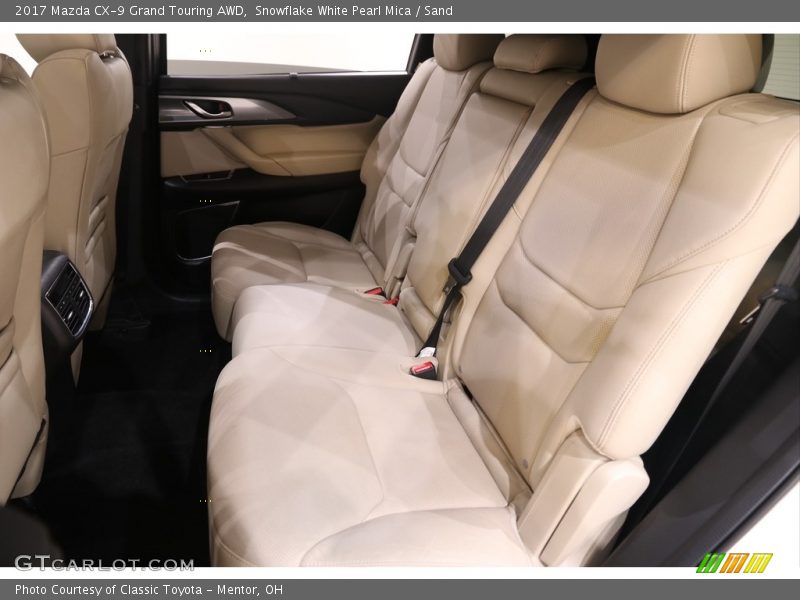 Snowflake White Pearl Mica / Sand 2017 Mazda CX-9 Grand Touring AWD