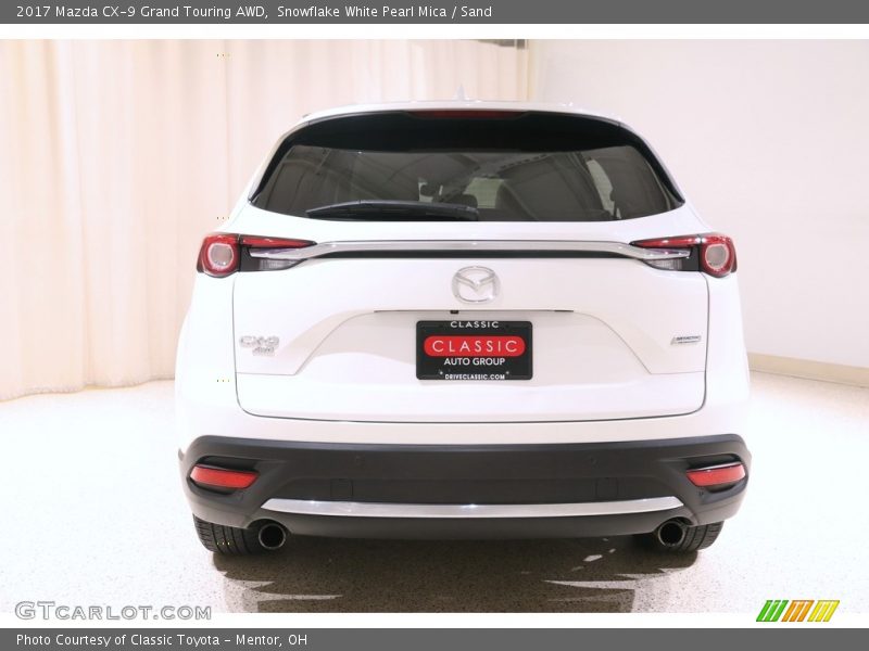 Snowflake White Pearl Mica / Sand 2017 Mazda CX-9 Grand Touring AWD