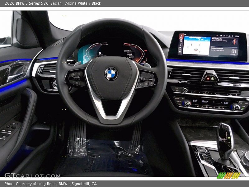 Alpine White / Black 2020 BMW 5 Series 530i Sedan