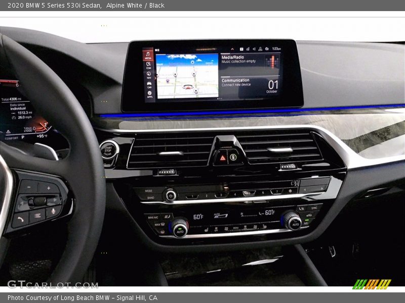Alpine White / Black 2020 BMW 5 Series 530i Sedan