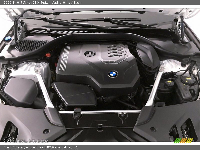 Alpine White / Black 2020 BMW 5 Series 530i Sedan