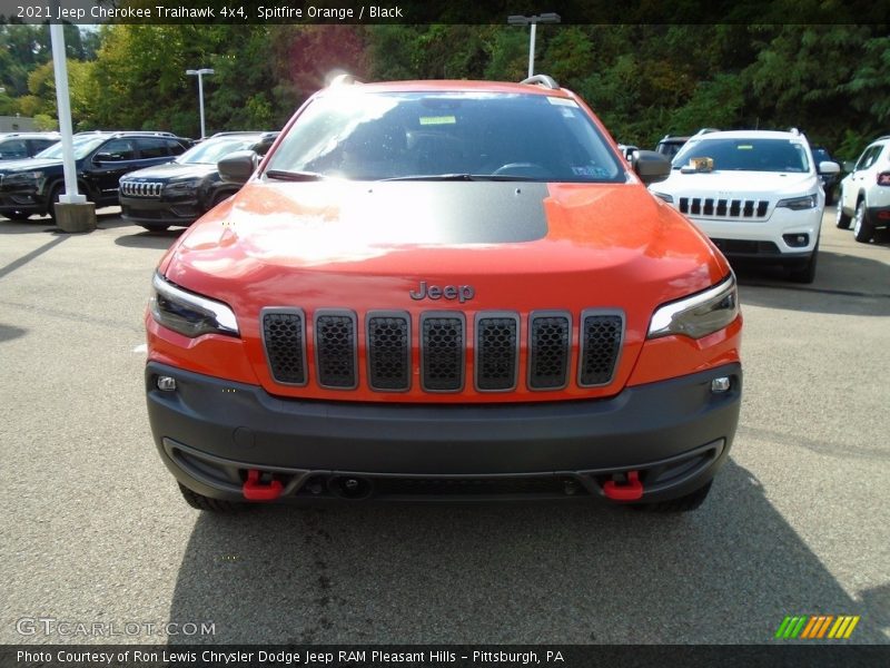 Spitfire Orange / Black 2021 Jeep Cherokee Traihawk 4x4