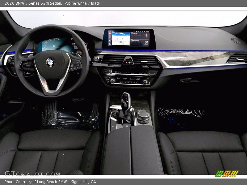 Alpine White / Black 2020 BMW 5 Series 530i Sedan