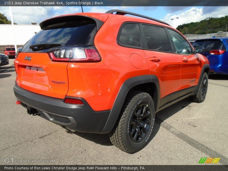 Spitfire Orange / Black 2021 Jeep Cherokee Traihawk 4x4