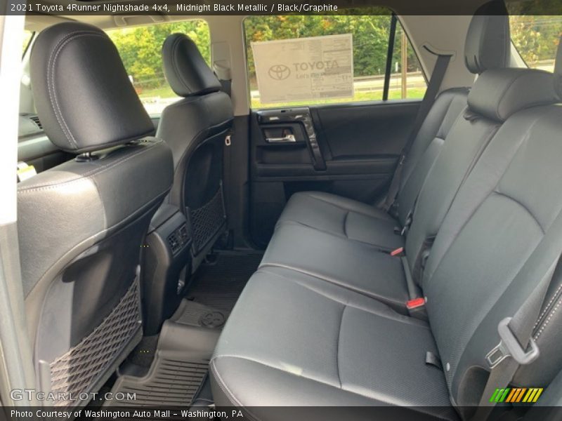 Rear Seat of 2021 4Runner Nightshade 4x4
