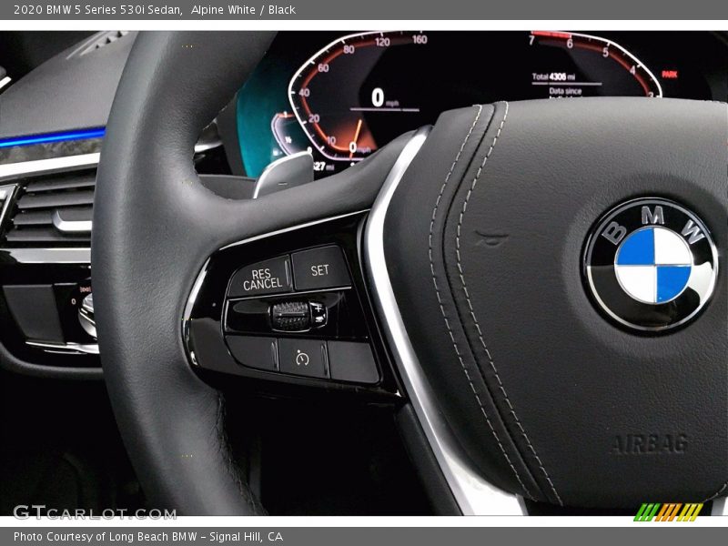 Alpine White / Black 2020 BMW 5 Series 530i Sedan