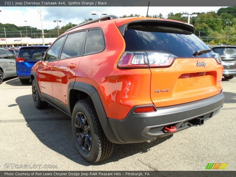 Spitfire Orange / Black 2021 Jeep Cherokee Traihawk 4x4