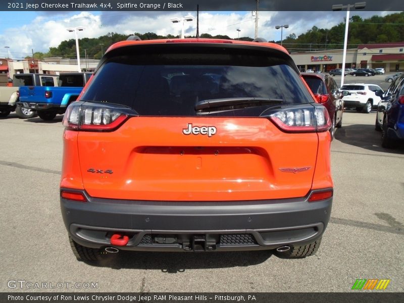 Spitfire Orange / Black 2021 Jeep Cherokee Traihawk 4x4